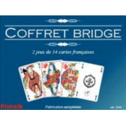 Coffret Bridge - 2 jeux de 54 cartes françaises pas cher