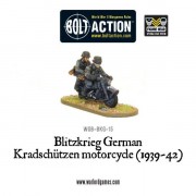 Bolt Action - Blitzkrieg German Kradschützen Motorcycle (1939-42) pas cher
