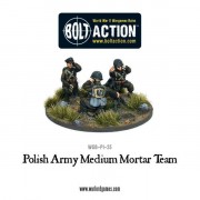 Bolt Action - Polish Army Medium Mortar Team pas cher
