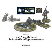 Bolt Action - Polish Army Marksman, Anti-Tank Rifle & Light Mortar Teams pas cher