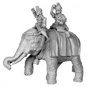 Hellenistic Elephant, with 2 crew, Pike Astride Left pas cher