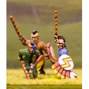 Cuachic in War-suit with Sword, Javelin and Shield pas cher