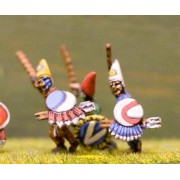 Suit Wearers in pointed hat with Sword, Javelin and Shield pas cher