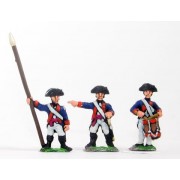 AWI American: Command: Officer, Standard Bearer & Drummer pas cher