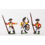 AWI British: Command: Line Officer, Standard Bearer & Drummer pas cher