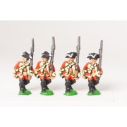 Seven Years War British: Musketeers, advancing, Musket upright, assorted pas cher