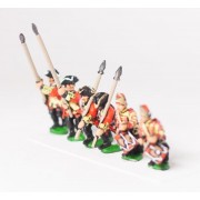 Seven Years War British: Command: Line Infantry Officer, Standard Bearer & Drummer, with variants pas cher