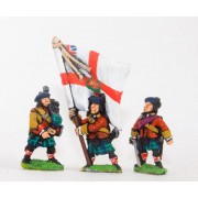 Seven Years War British: Command: Scots Officer, Standard Bearer & Piper pas cher