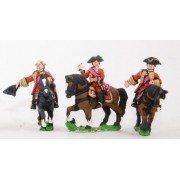 Seven Years War British: Command: Mounted General & two Staff Officers pas cher