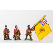 Seven Years War British in Canada: Command: Officer, Standard Bearer & Drummer in Campaign Dress pas cher