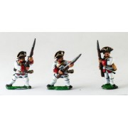 Seven Years War French: Fusiliers, at the ready, assorted poses pas cher