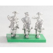 Seven Years War French in Canada: Heavy Cavalry Officer, Standard Bearer & Trumpeter pas cher