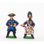 Seven Years War Prussian: Command: Officers & Drummers (schony) pas cher