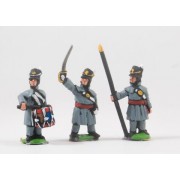 British 1814-15: Command: Officers, Standard Bearers & Drummers in Greatcoat pas cher