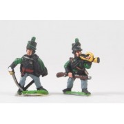 British 1814-15: Command: Rifleman Officers & Buglers pas cher