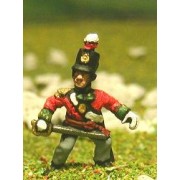 British Infantry 1800-13: Command pack: Officer, Standard Bearer & Drummer pas cher