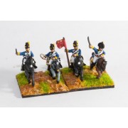 British Cavalry 1800-13: Command: Light Dragoon Officer, Standard Bearer & Trumpeter pas cher