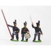 Brunswick: Command: Officer, Standard Bearer & Drummer pas cher