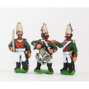 Russian 1813-15: Command: Pavlov Lifeguard Officer, Standard Bearer & Drummer pas cher