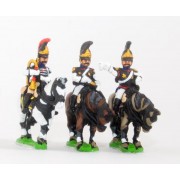 Russian 1813-15: Command: Cuirassier Officer, Standard Bearer & Trumpeter pas cher