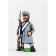 Russian: Militia in Greatcoat & Cap with Musket pas cher
