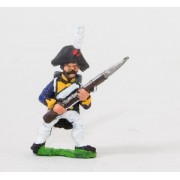 Early Spanish Infantry: Line Infantry in Long Coat & Bicorne with Musket at 45 degrees, at the ready pas cher