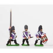 Early Spanish Infantry: Command: Grenadier Officer, Standard Bearer and Drummer pas cher
