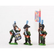 Portuguese: Command: Militia Officers, Standard Bearers & Drummers pas cher