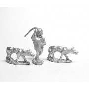 Inca: Two Dog Handlers with 8 Dogs pas cher