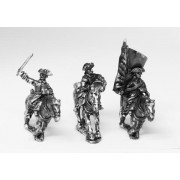 Seven Years War Russian: Command: Dragoon Officer, Standard Bearer & Drummer pas cher