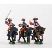 European Armies: Command: Mounted Musketeer Officer, Standard Bearer & Trumpeter (French) pas cher